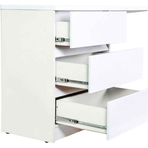 Тумба с раковиной Orange Sistema 130 L ST-70TUW+RAL Белая глянцевая Тумба с раковиной Orange Sistema 130 L ST-70TUW+RAL Белая глянцевая