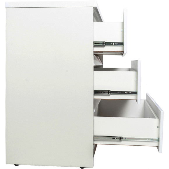 Тумба с раковиной Orange Sistema 130 L ST-70TUW+RAL Белая глянцевая Тумба с раковиной Orange Sistema 130 L ST-70TUW+RAL Белая глянцевая