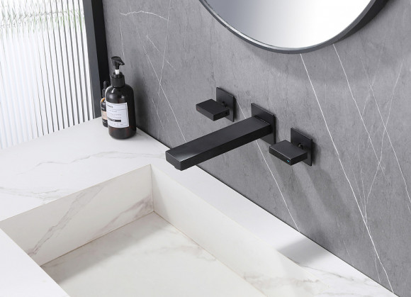 Смеситель для раковины Abber Daheim AF82122B Черный матовый Смеситель для раковины Abber Daheim AF82122B Черный матовый