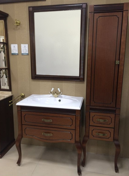 Шкаф пенал Opadiris Фреско 47 L Z0000001821 Светлый орех