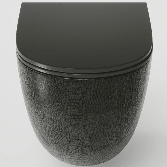 Унитаз Grossman GR-4455BBLS подвесной Черный глянцевый с сиденьем Микролифт Унитаз Grossman GR-4455BBLS подвесной Черный глянцевый с сиденьем Микролифт