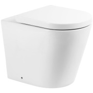 Унитаз BelBagno Flay-R BB1003CBR/BB865SC приставной с сиденьем Микролифт Унитаз BelBagno Flay-R BB1003CBR/BB865SC приставной с сиденьем Микролифт