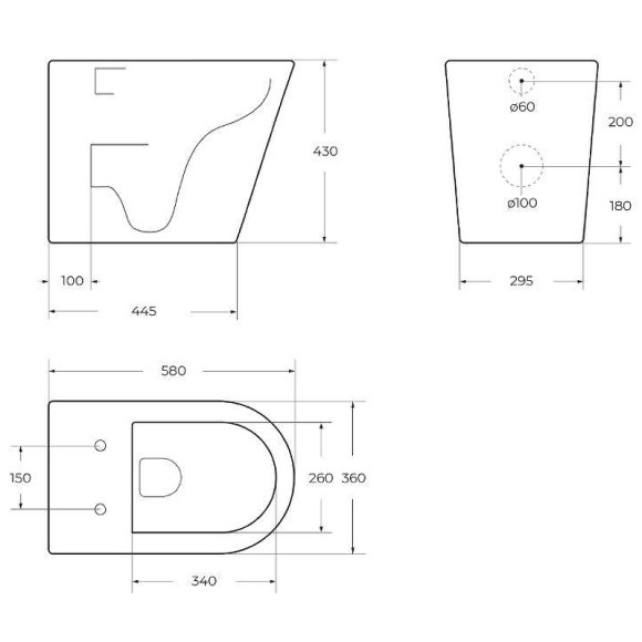 Унитаз BelBagno Flay-R BB1003CBR/BB865SC приставной с сиденьем Микролифт Унитаз BelBagno Flay-R BB1003CBR/BB865SC приставной с сиденьем Микролифт
