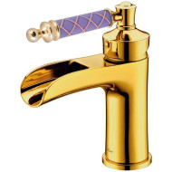 Смеситель для раковины Boheme Vogue 211-MR-V Золото