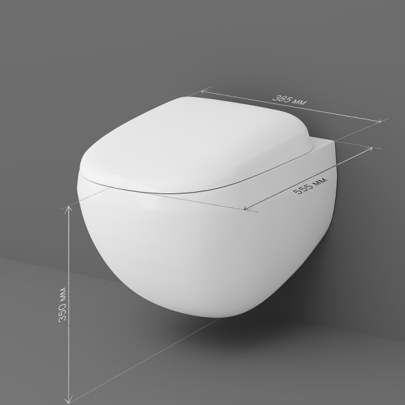 Унитаз AM.PM Sensation C301700WH подвесной без сиденья