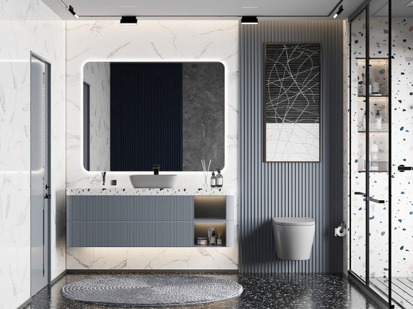 Унитаз Abber Bequem AC1102MG подвесной Серый матовый с сиденьем Микролифт