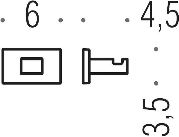 Крючок Colombo Design Look BLC27.NM Черный матовый