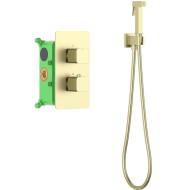 Гигиенический душ со смесителем Timo Petruma 5089/17SM Золото матовое