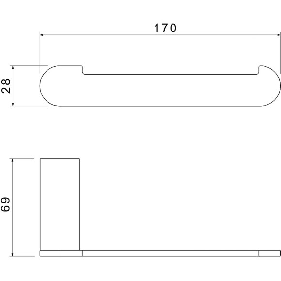 Держатель туалетной бумаги Aquatek Лира AQ4408MB Черный матовый
