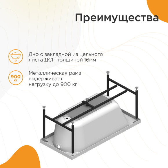 Акриловая ванна Radomir Vannesa Николь 180x80 2-01-0-0-1-210Р без гидромассажа Акриловая ванна Radomir Vannesa Николь 180x80 2-01-0-0-1-210Р без гидромассажа