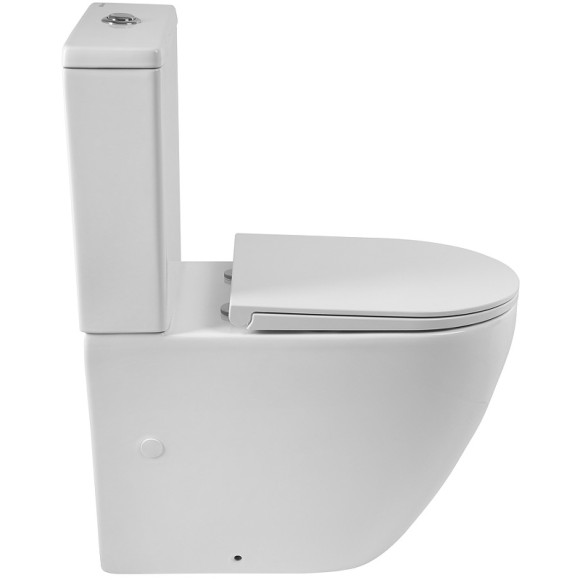 Унитаз компакт BelBagno Sfera-R BB2141CPR/BB902SC без бачка с сиденьем Микролифт Унитаз компакт BelBagno Sfera-R BB2141CPR/BB902SC без бачка с сиденьем Микролифт