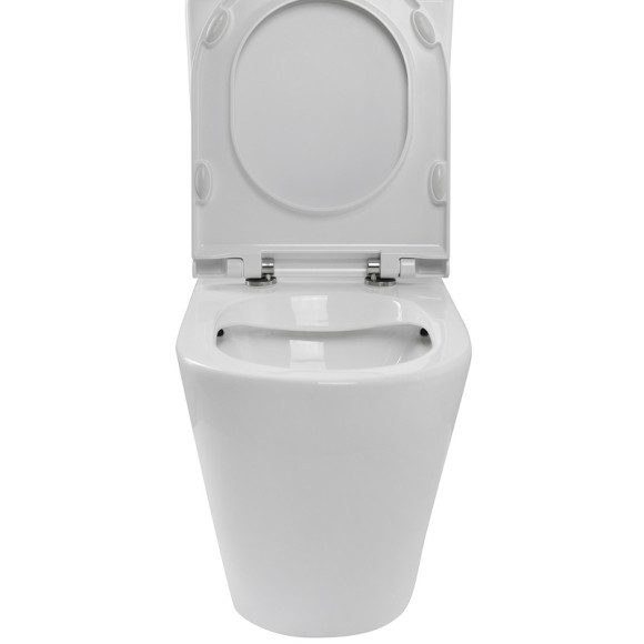 Унитаз компакт BelBagno Sfera-R BB2141CPR/BB902SC без бачка с сиденьем Микролифт Унитаз компакт BelBagno Sfera-R BB2141CPR/BB902SC без бачка с сиденьем Микролифт