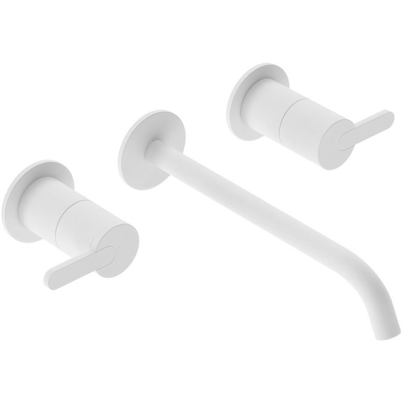 Смеситель для раковины Cezares Leaf LEAF-BLI3L-BIO Белый матовый Смеситель для раковины Cezares Leaf LEAF-BLI3L-BIO Белый матовый