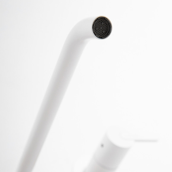 Смеситель для раковины Cezares Leaf LEAF-BLI3L-BIO Белый матовый Смеситель для раковины Cezares Leaf LEAF-BLI3L-BIO Белый матовый