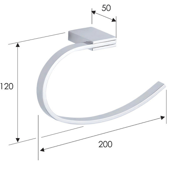 Кольцо для полотенец Remer Flat FT44CR Хром Кольцо для полотенец Remer Flat FT44CR Хром