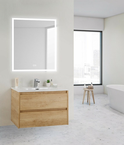 Зеркало BelBagno 70 SPC-GRT-700-800-LED-TCH-WARM с подсветкой с подогревом с сенсорным выключателем