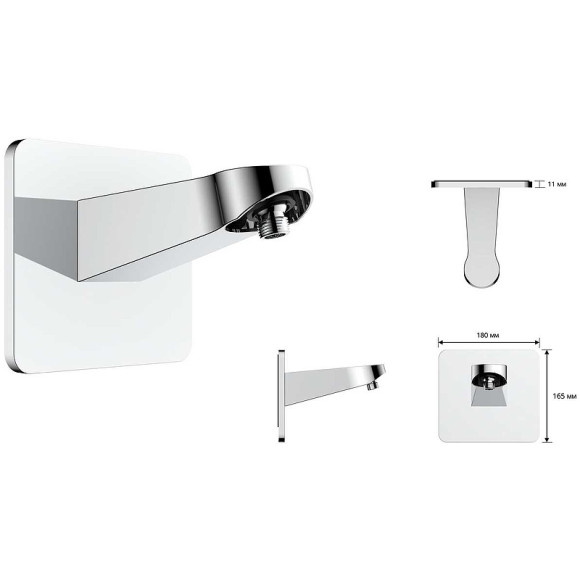 Душевая система Vincea Inspire VSFW-3I21MT3RGM с термостатом Вороненая сталь