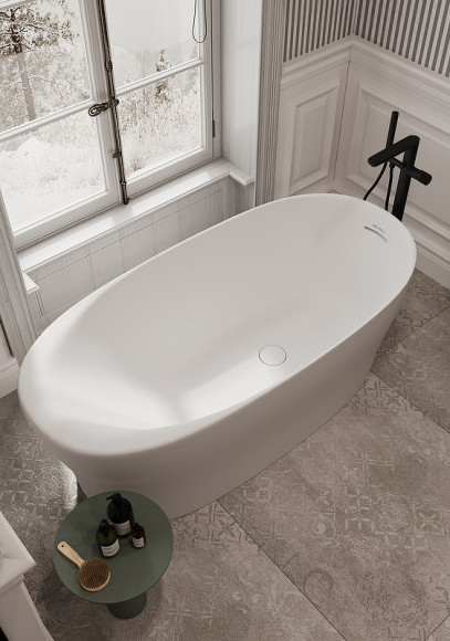 Ванна из искусственного камня Allen Brau Krion Neo 170x80 2.35001.21 без гидромассажа Ванна из искусственного камня Allen Brau Krion Neo 170x80 2.35001.21 без гидромассажа