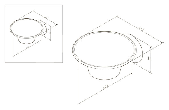 Мыльница AM.PM Like A8034200 Хром Мыльница AM.PM Like A8034200 Хром