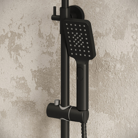 Душевая система Grossman Cosmo 500.K35.02.210 Черная матовая Душевая система Grossman Cosmo 500.K35.02.210 Черная матовая