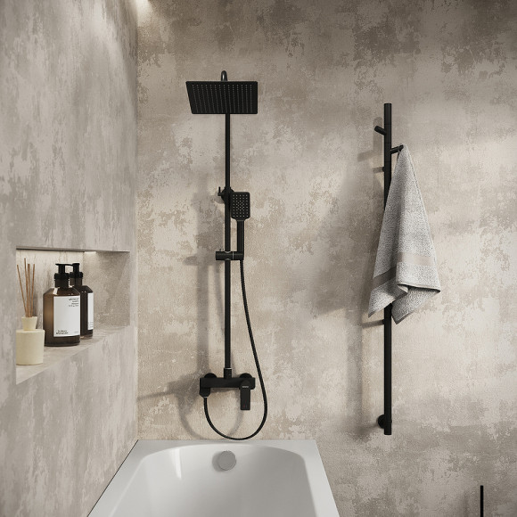 Душевая система Grossman Cosmo 500.K35.02.210 Черная матовая Душевая система Grossman Cosmo 500.K35.02.210 Черная матовая