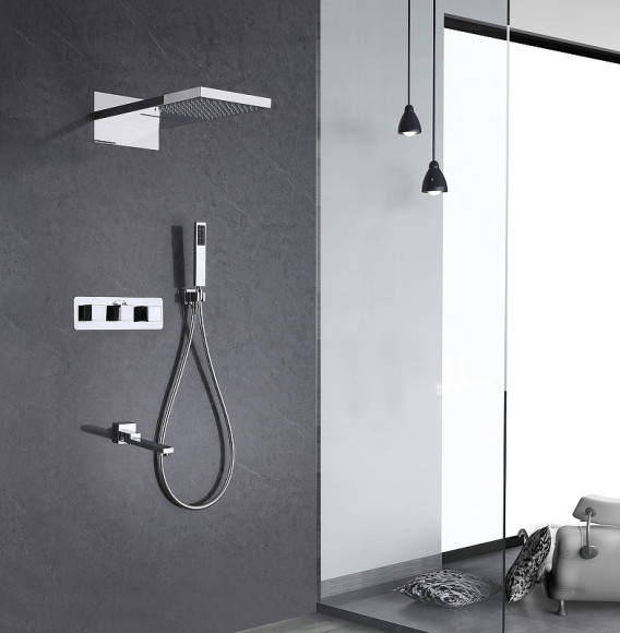 Душевая система Abber Daheim AF8253 с термостатом Хром Душевая система Abber Daheim AF8253 с термостатом Хром