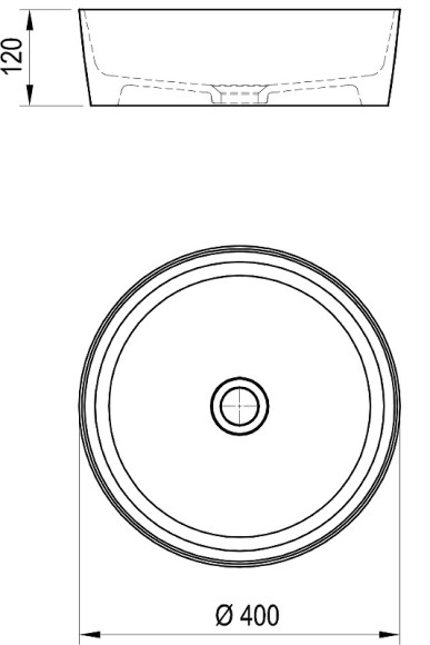 Раковина-чаша Ravak Uni Slim 40 XJX01140002 Белая Раковина-чаша Ravak Uni Slim 40 XJX01140002 Белая
