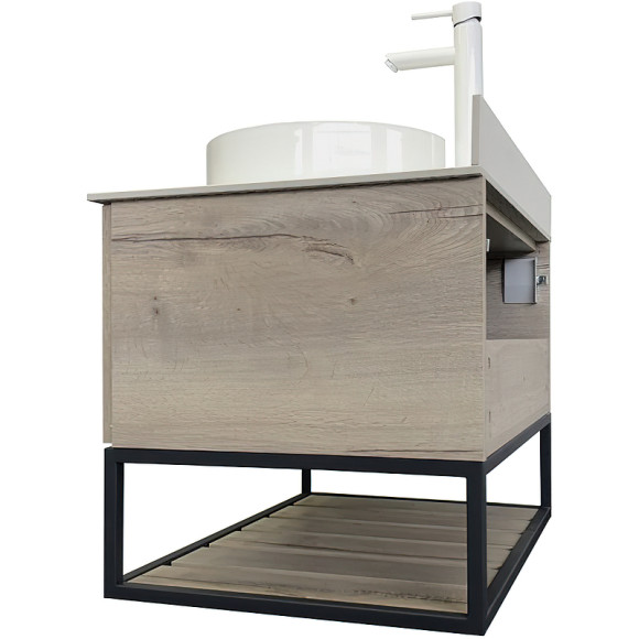 Тумба с раковиной Comforty Порто 75 00-00009321 подвесная Дуб дымчатый Тумба с раковиной Comforty Порто 75 00-00009321 подвесная Дуб дымчатый