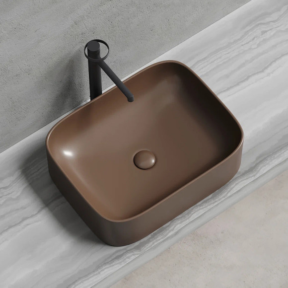 Раковина-чаша Ceramicanova Element 51 CN6052MDB Темно-коричневая матовая Раковина-чаша Ceramicanova Element 51 CN6052MDB Темно-коричневая матовая