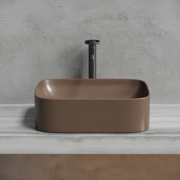 Раковина-чаша Ceramicanova Element 51 CN6052MDB Темно-коричневая матовая Раковина-чаша Ceramicanova Element 51 CN6052MDB Темно-коричневая матовая