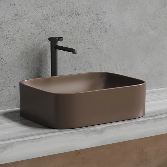 Раковина-чаша Ceramicanova Element 51 CN6052MDB Темно-коричневая матовая Раковина-чаша Ceramicanova Element 51 CN6052MDB Темно-коричневая матовая