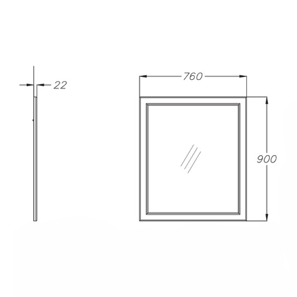 Зеркало Opadiris Омега 75 00-00007362 Белое матовое Зеркало Opadiris Омега 75 00-00007362 Белое матовое