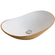 Раковина CeramaLux 61 7811AJW Золотая