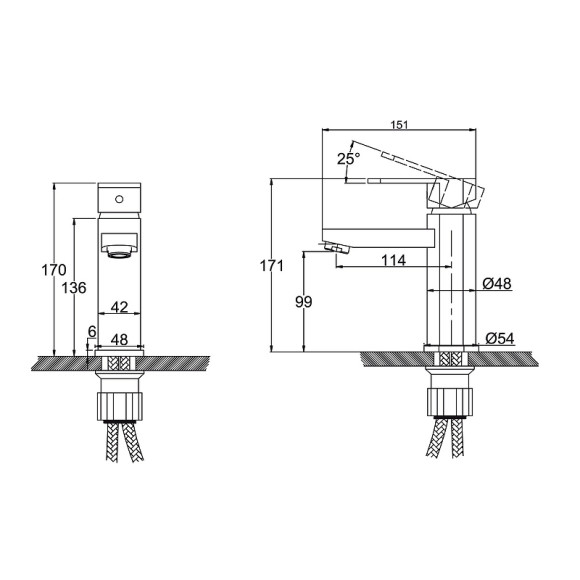 Смеситель для раковины Kaiser Sonat 34011 Хром Смеситель для раковины Kaiser Sonat 34011 Хром