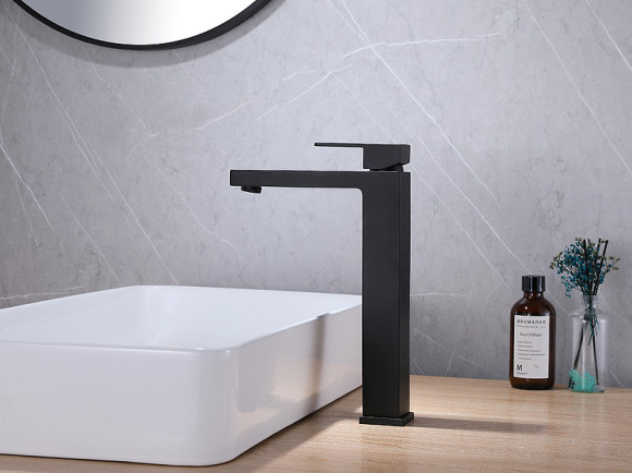 Смеситель для раковины Abber Daheim AF8211B Черный матовый