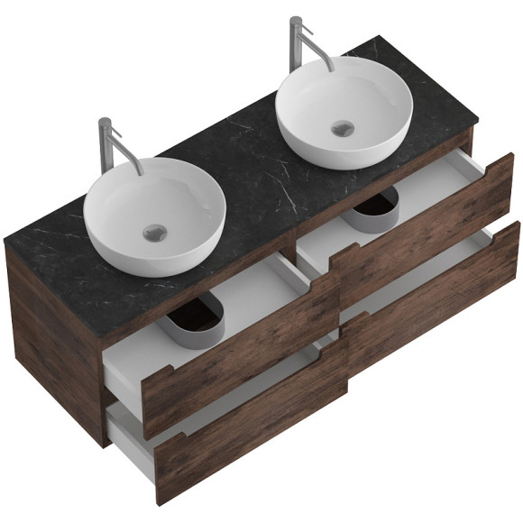 Тумба под раковину BelBagno Etna 140 ETNA-1400-4C-SO-2-RW подвесная Rovere Moro Тумба под раковину BelBagno Etna 140 ETNA-1400-4C-SO-2-RW подвесная Rovere Moro
