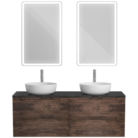 Тумба под раковину BelBagno Etna 140 ETNA-1400-4C-SO-2-RW подвесная Rovere Moro Тумба под раковину BelBagno Etna 140 ETNA-1400-4C-SO-2-RW подвесная Rovere Moro