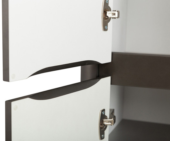 Шкаф пенал Cezares Relax 40 RELAX-1500-2A-SO-GM подвесной Оружейная сталь