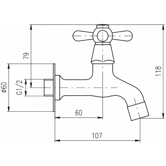 Кран для одного типа воды Rav Slezak Morava retro MK193CMAT Черный матовый Кран для одного типа воды Rav Slezak Morava retro MK193CMAT Черный матовый