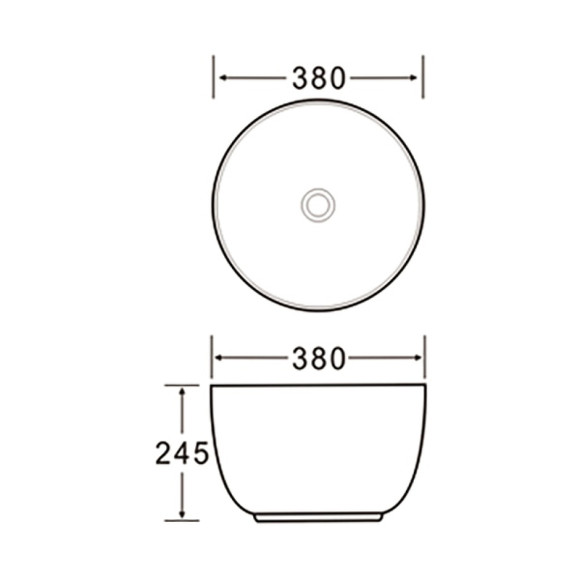 Раковина-чаша SantiLine 38 SL-1110MG Серая матовая Раковина-чаша SantiLine 38 SL-1110MG Серая матовая
