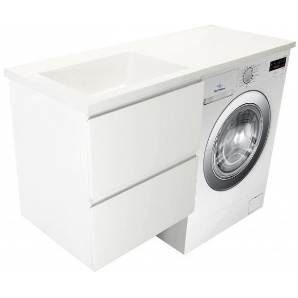 Тумба с раковиной Эстет Dallas Luxe 120 L ФР-00001928 подвесная Белая Тумба с раковиной Эстет Dallas Luxe 120 L ФР-00001928 подвесная Белая