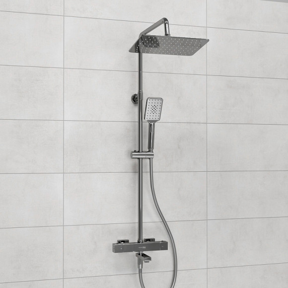 Душевая система WasserKRAFT A199.069.126.087.CH Thermo с термостатом Хром Душевая система WasserKRAFT A199.069.126.087.CH Thermo с термостатом Хром