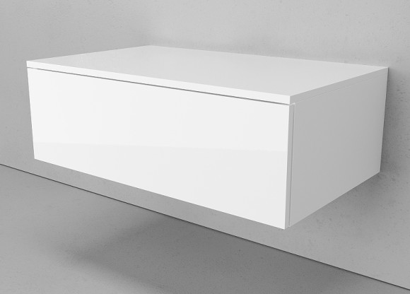 Тумба Velvex Unique Unit 80 tp.UNI.80.1Y подвесная Белая глянцевая