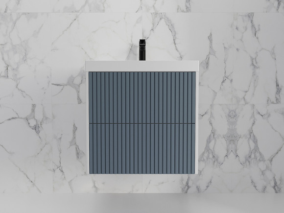 Тумба под раковину Style Line Стокгольм 60 ЛС-00002306 подвесная Графит софт