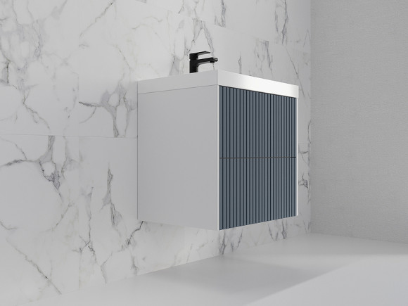 Тумба под раковину Style Line Стокгольм 60 ЛС-00002306 подвесная Графит софт