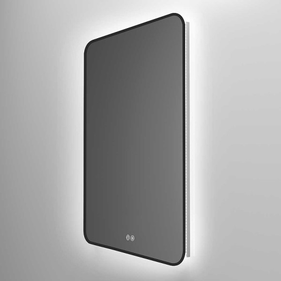 Зеркало Vincea 60 VLM-3VC600B-2 с подсветкой Черное с сенсорным выключателем с подогревом и диммером Зеркало Vincea 60 VLM-3VC600B-2 с подсветкой Черное с сенсорным выключателем с подогревом и диммером