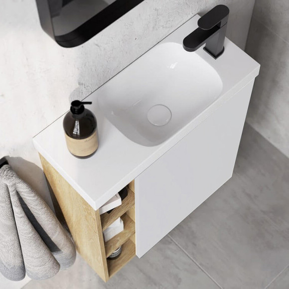 Корпус тумбы под раковину Aqwella Alba 60 R ALB0106RDD подвесной Дуб Давос Корпус тумбы под раковину Aqwella Alba 60 R ALB0106RDD подвесной Дуб Давос