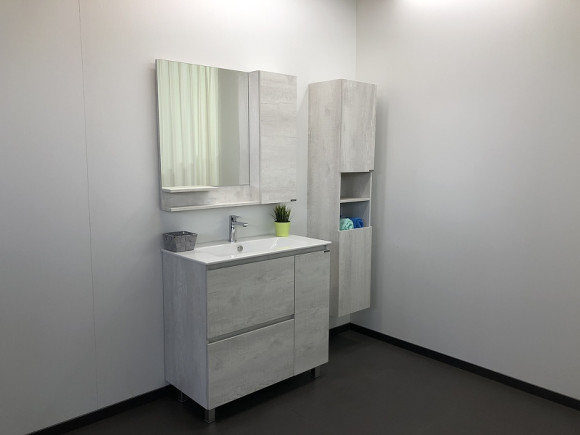 Шкаф пенал Comforty Верона 35 00004137140 подвесной Дуб белый