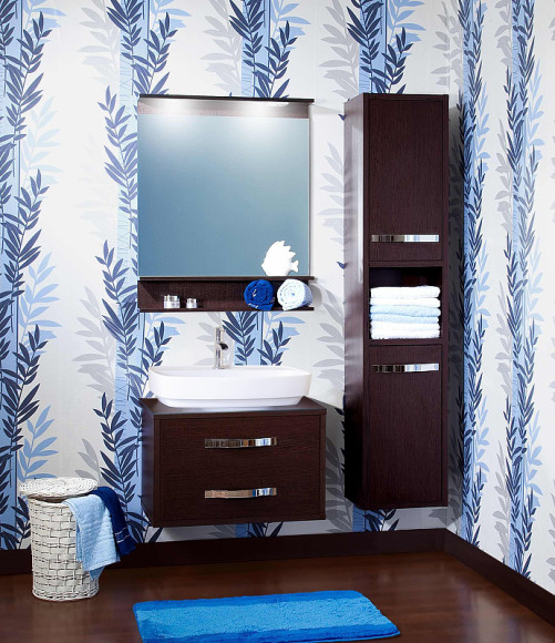 Зеркало Бриклаер Чили 70 4627125415050 с подсветкой Венге