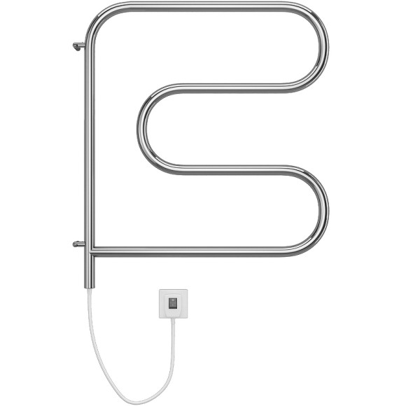Электрический полотенцесушитель Terminus F-образный 600x600 4620768883897 поворотный Хром Электрический полотенцесушитель Terminus F-образный 600x600 4620768883897 поворотный Хром